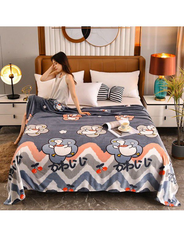 Blanket Summer Thin Farley Double Blanket Office Single Nap Blanket Bedroom Warm Sheet Gift Blanket