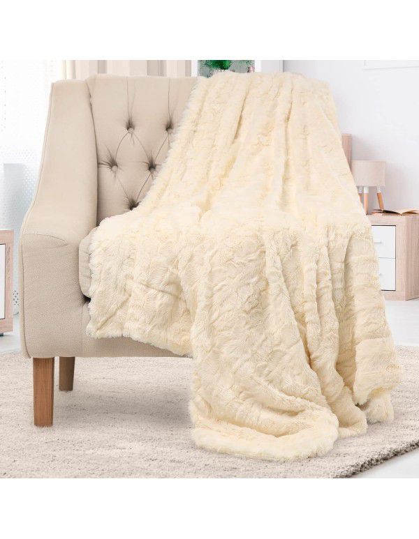 Double sided thickened tie dyed pv velvet blanket plush brush tapestry children's blanket sofa cover blanket cashmere blanket