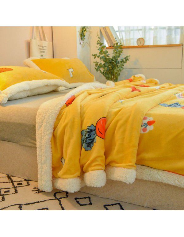 The manufacturer supplies a new Falai cashmere blanket, thickened warm quilt cover, double cover blanket