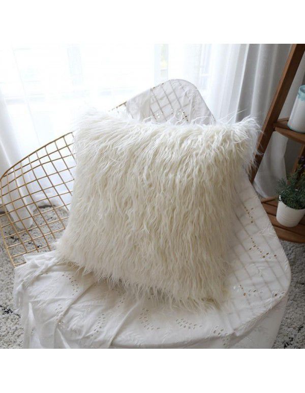 Nordic style poppy flower pillow black and white gray cushion bag Finnish style cushion sitting room sofa pillow cover ins style