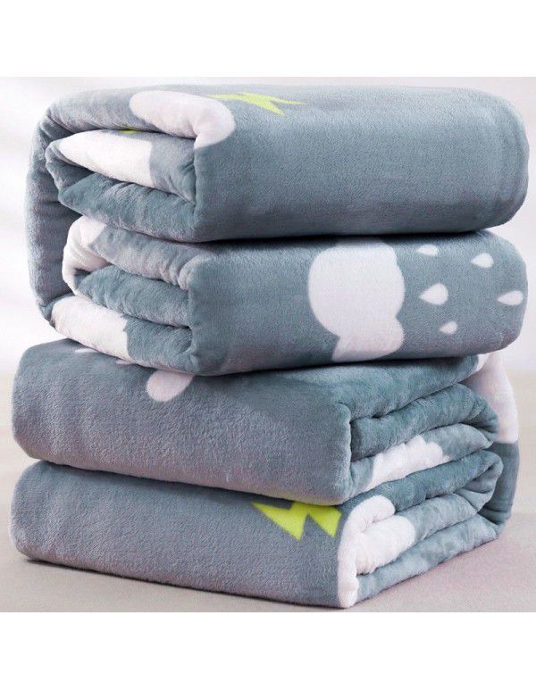 Source manufacturers supply a large number of flannel air conditioning blankets, small double-sided blankets, carpetable flannel blankets for foreign trade