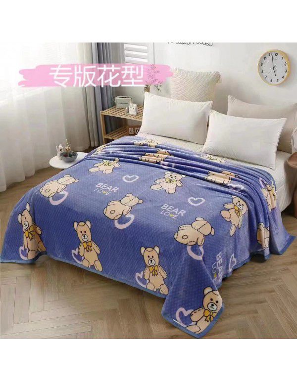 Children's nap blanket Farai velvet blanket thickened ferret velvet blanket group purchase gift wholesale