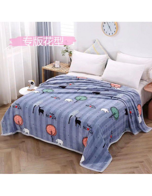 Children's nap blanket Farai velvet blanket thickened ferret velvet blanket group purchase gift wholesale