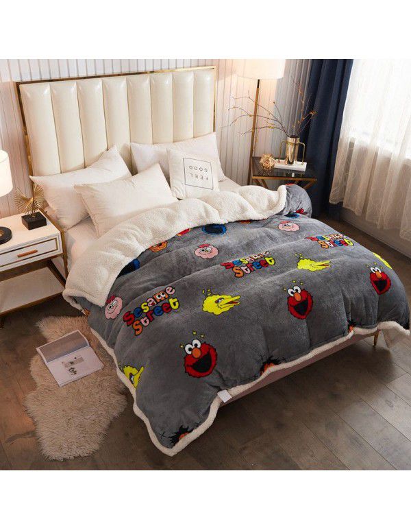 The manufacturer supplies a new Falai cashmere blanket, thickened warm quilt cover, double cover blanket