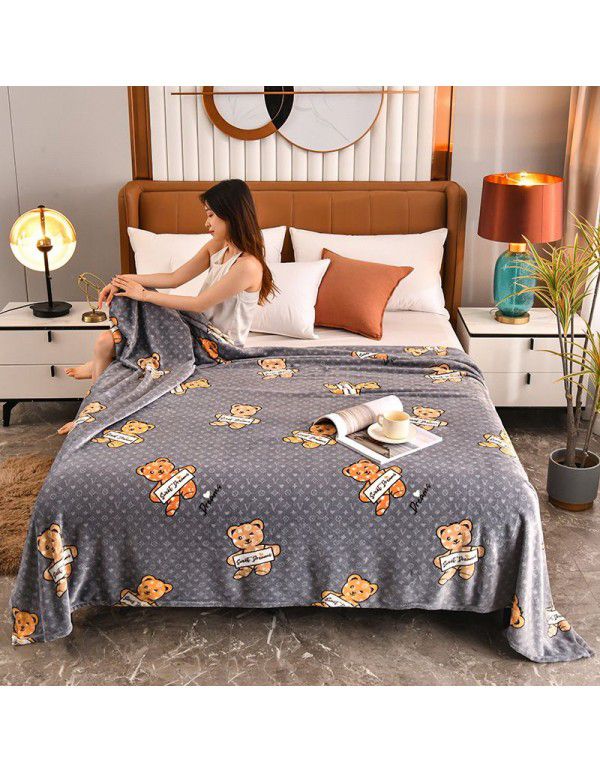 Blanket Summer Thin Farley Double Blanket Office Single Nap Blanket Bedroom Warm Sheet Gift Blanket