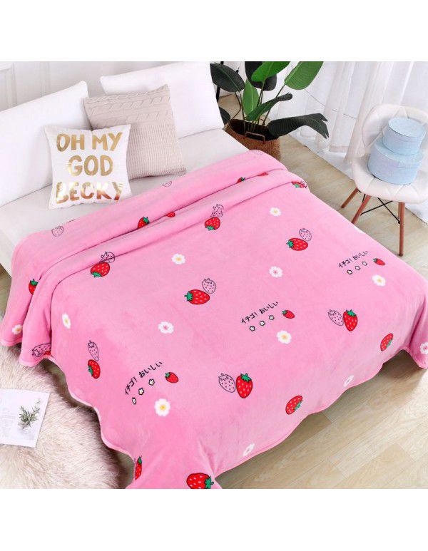 Factory Factory Winter Thickened Warm Blanket Gift Wholesale Coral Blanket Sheet Flannel Blanket