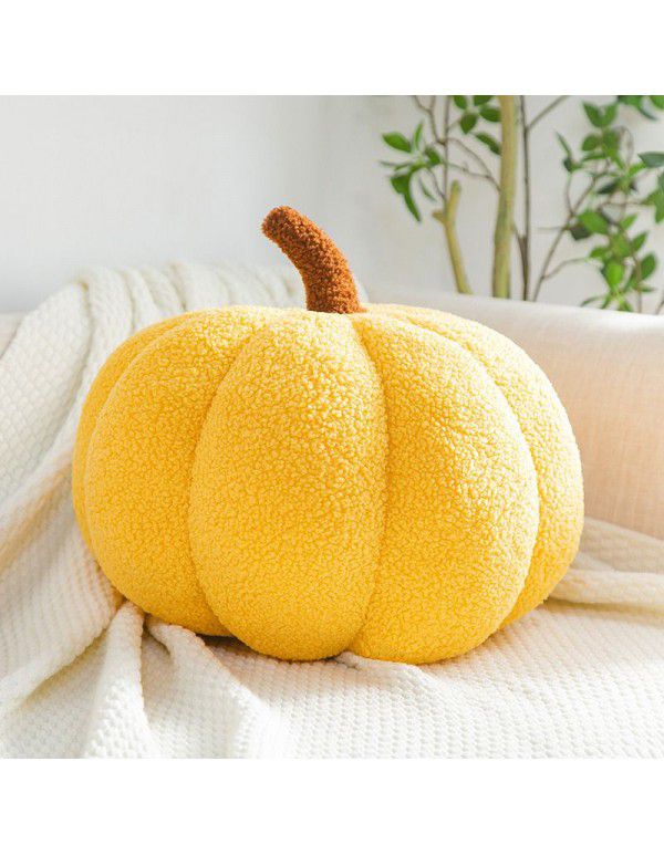 Creative simulation pumpkin pillow plush toys cross-border pumpkin dolls children's holiday gifts sofa accessories wholesale