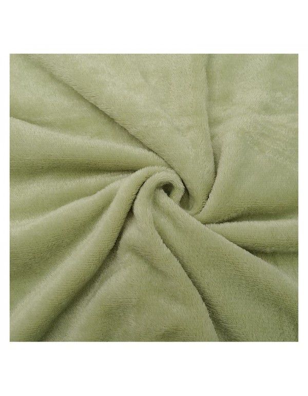 Flannel blanket solid color single layer blanket multi color blanket sofa bedroom office sleeping blanket blanket blanket blanket