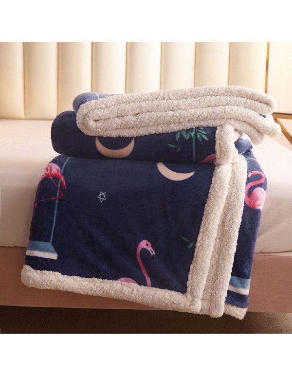 The manufacturer supplies a new Falai cashmere blanket, thickened warm quilt cover, double cover blanket