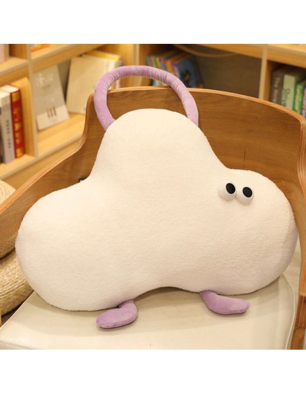 New cute and cute little monster plush toy pillow can be carried and carried doll doll sofa cushion pillow