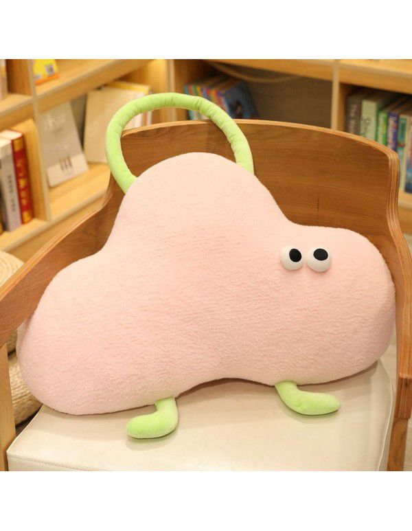 New cute and cute little monster plush toy pillow can be carried and carried doll doll sofa cushion pillow