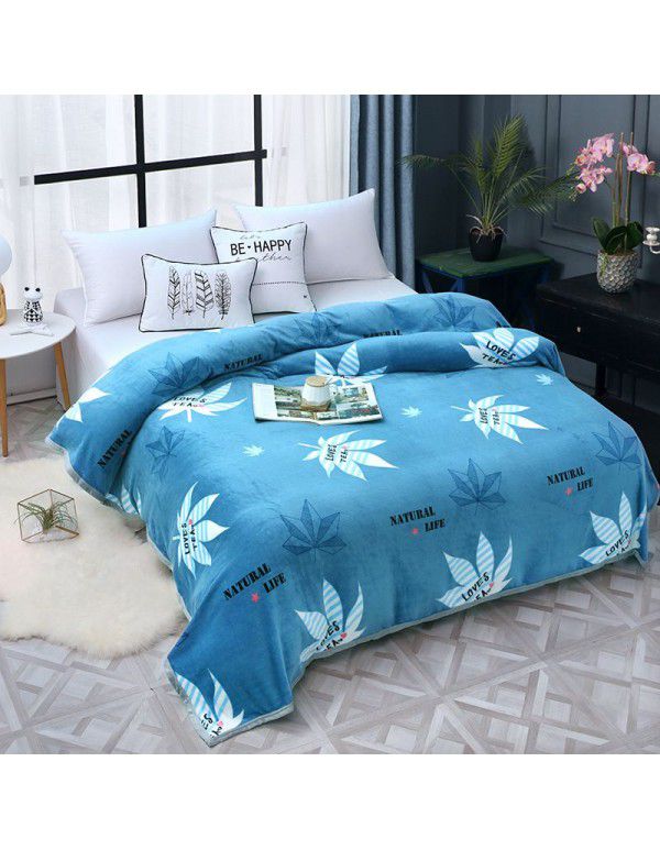 Factory Factory Winter Thickened Warm Blanket Gift Wholesale Coral Blanket Sheet Flannel Blanket