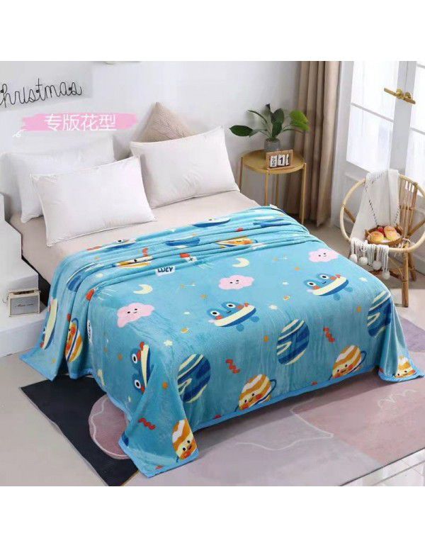 Children's nap blanket Farai velvet blanket thickened ferret velvet blanket group purchase gift wholesale