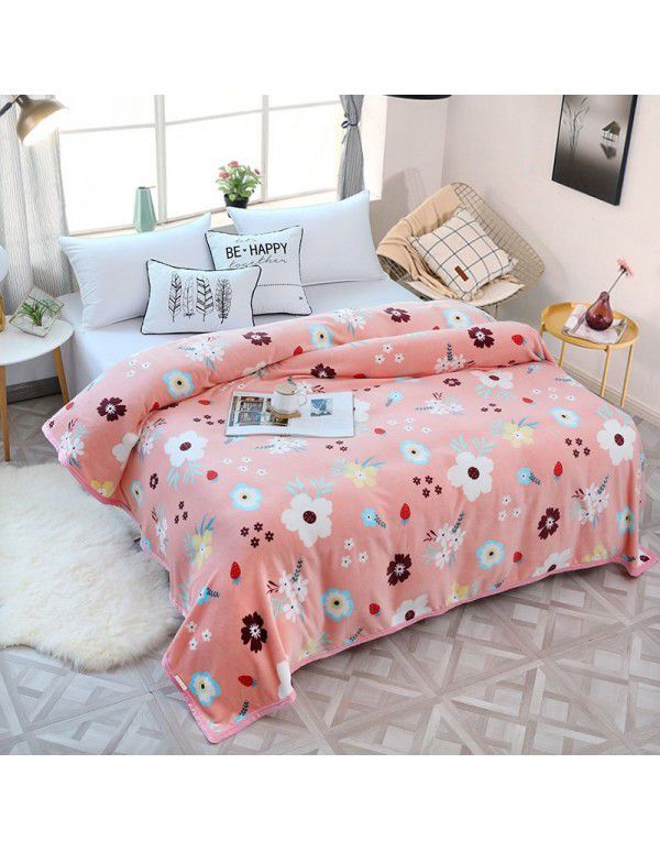 Factory Factory Winter Thickened Warm Blanket Gift Wholesale Coral Blanket Sheet Flannel Blanket