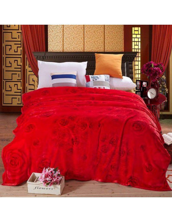 Factory Factory Winter Thickened Warm Blanket Gift Wholesale Coral Blanket Sheet Flannel Blanket