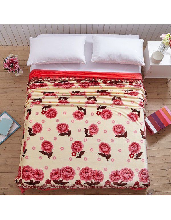 Factory Factory Winter Thickened Warm Blanket Gift Wholesale Coral Blanket Sheet Flannel Blanket