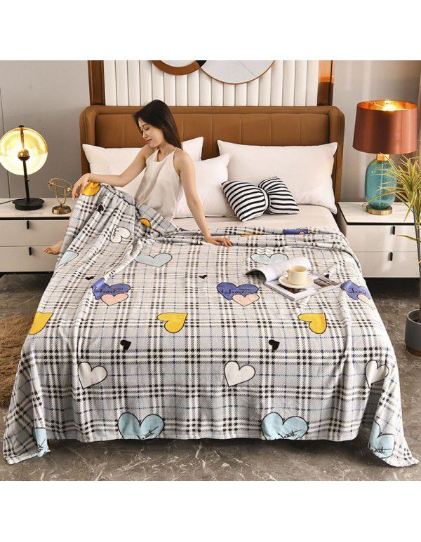 Blanket Summer Thin Farley Double Blanket Office Single Nap Blanket Bedroom Warm Sheet Gift Blanket