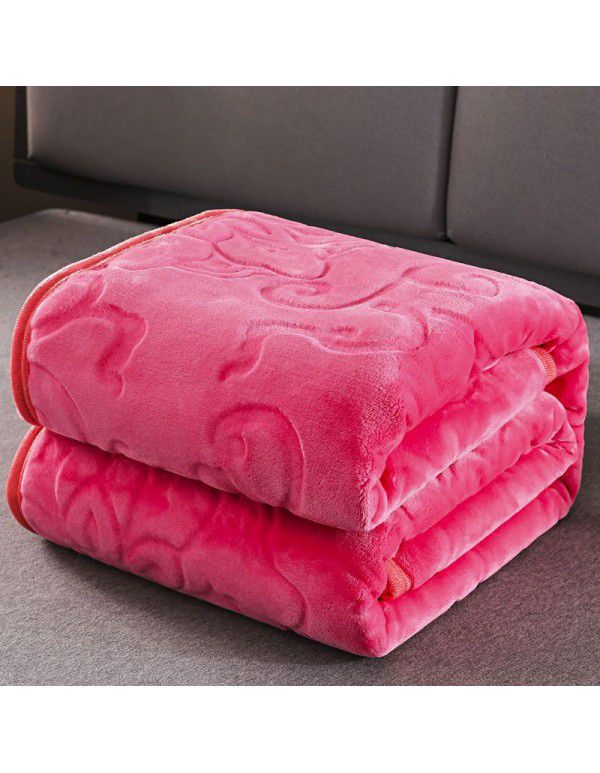 Coral blanket thickened flannel blanket cover blanket double sided blanket student nap sheet double bed sheet