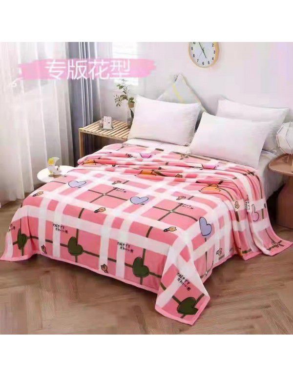 Flannel blanket printing warm winter blanket home printing blanket will be sold gift blanket factory goods