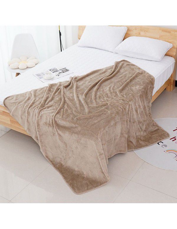 Gaoyang Factory Wholesale Flange Blanket Thickened Soft Autumn and Winter New Coral Blanket