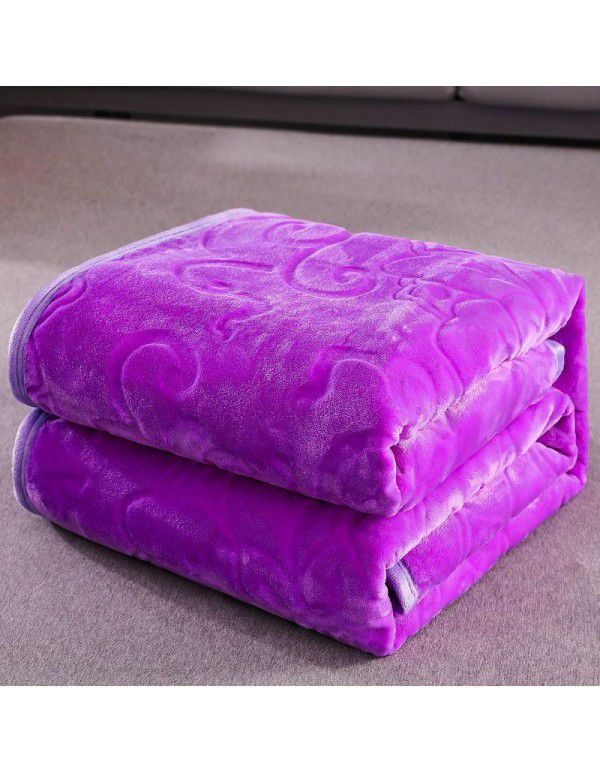 Coral blanket thickened flannel blanket cover blanket double sided blanket student nap sheet double bed sheet