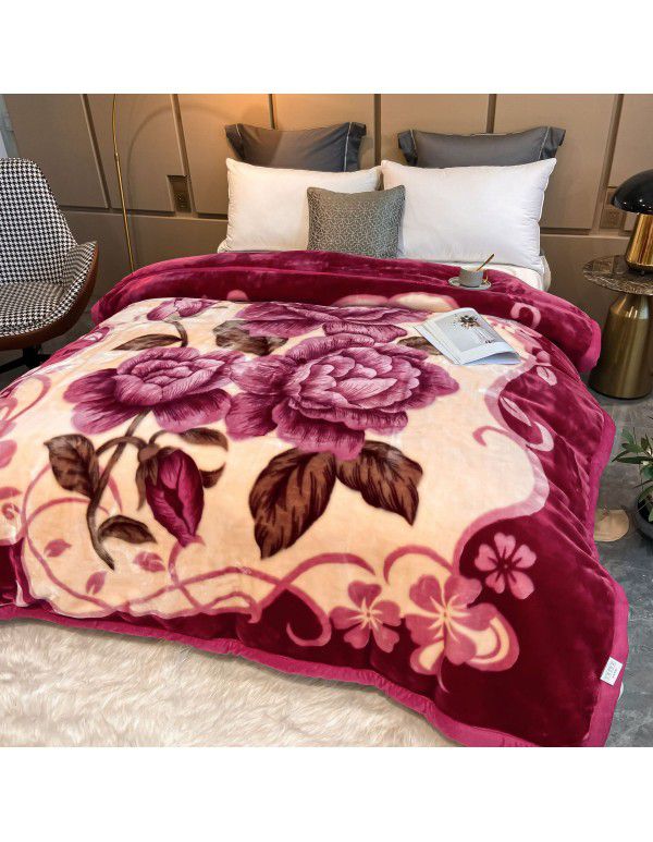 Wholesale Raschel Blanket Red Wedding Wedding Matchmaking Farai Cashmere Cloud Blanket Group Buying Gifts