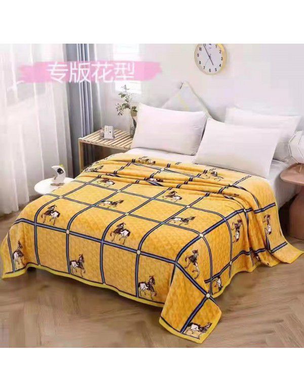 Flannel blanket printing warm winter blanket home printing blanket will be sold gift blanket factory goods