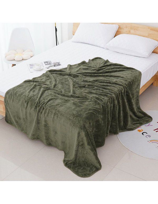 Gaoyang Factory Wholesale Flange Blanket Thickened Soft Autumn and Winter New Coral Blanket