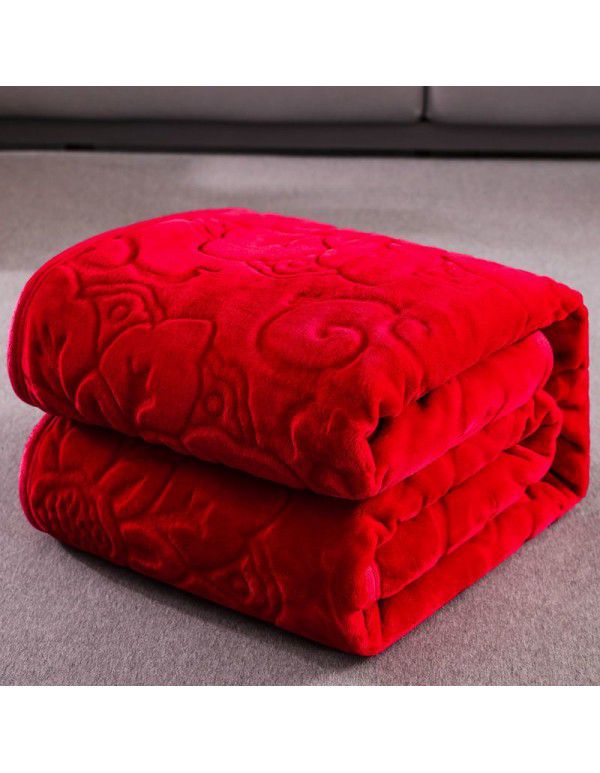 Coral blanket thickened flannel blanket cover blanket double sided blanket student nap sheet double bed sheet