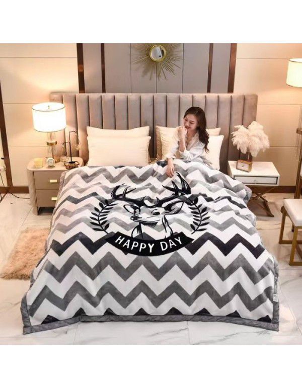 Thickened Raschel blanket Double layer super soft warm blanket Wedding red gift blanket blanket blanket blanket blanket quilt wholesale