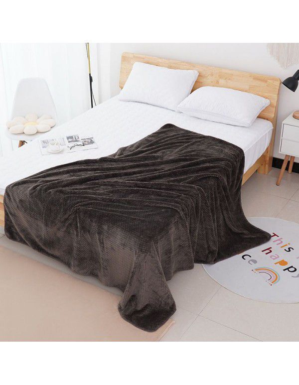 Gaoyang Factory Wholesale Flange Blanket Thickened Soft Autumn and Winter New Coral Blanket