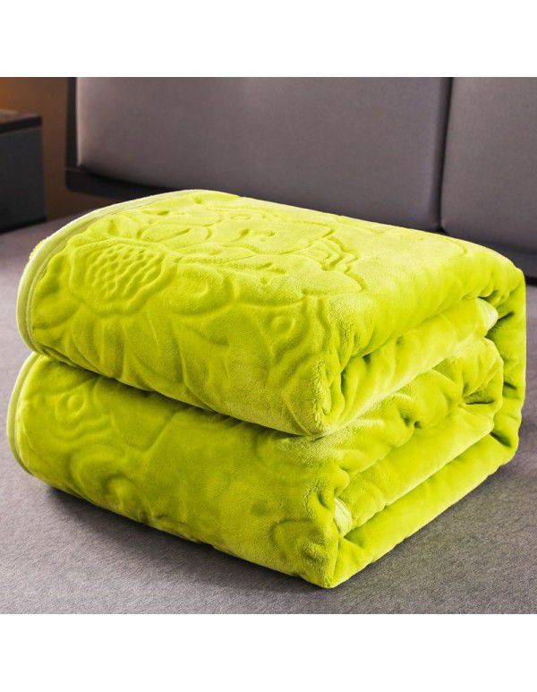 Coral blanket thickened flannel blanket cover blanket double sided blanket student nap sheet double bed sheet