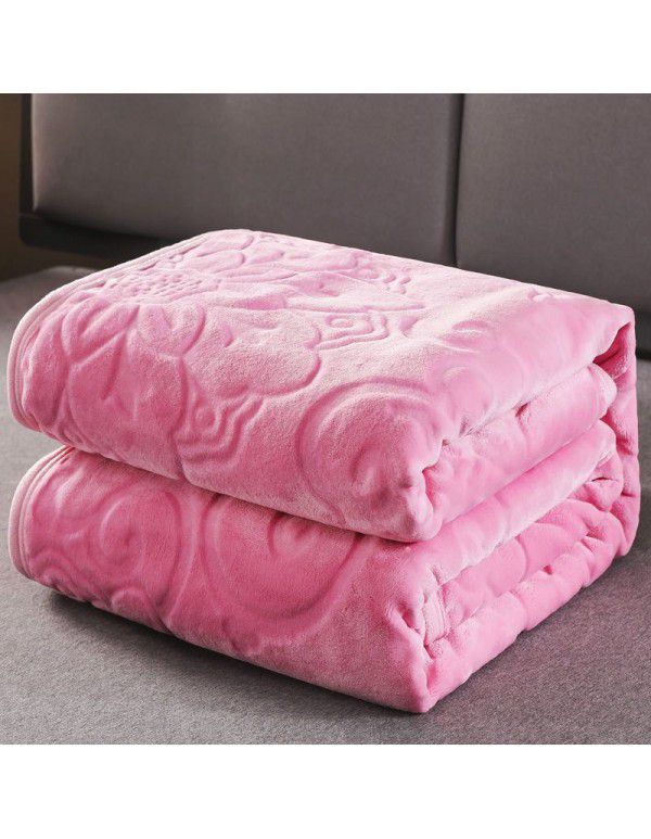 Coral blanket thickened flannel blanket cover blanket double sided blanket student nap sheet double bed sheet