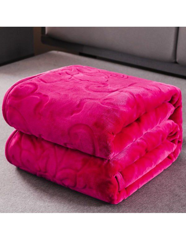 Coral blanket thickened flannel blanket cover blanket double sided blanket student nap sheet double bed sheet