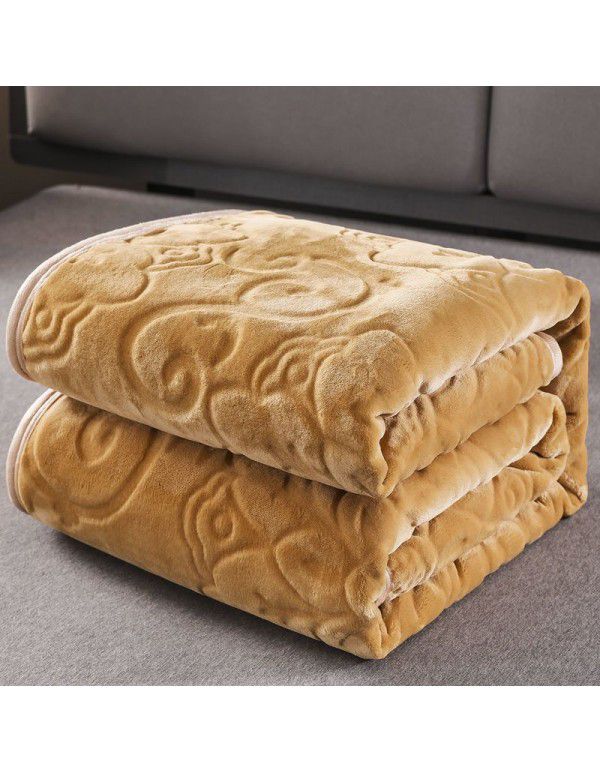 Coral blanket thickened flannel blanket cover blanket double sided blanket student nap sheet double bed sheet