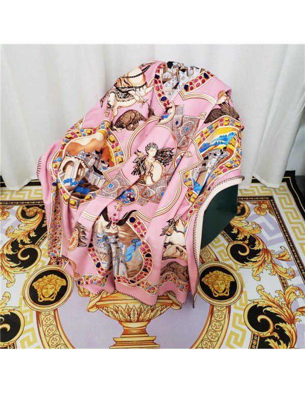 Micro defect export brand blanket European cloud blanket double layer blanket sofa blanket brocade fox velvet multi-functional lunch blanket