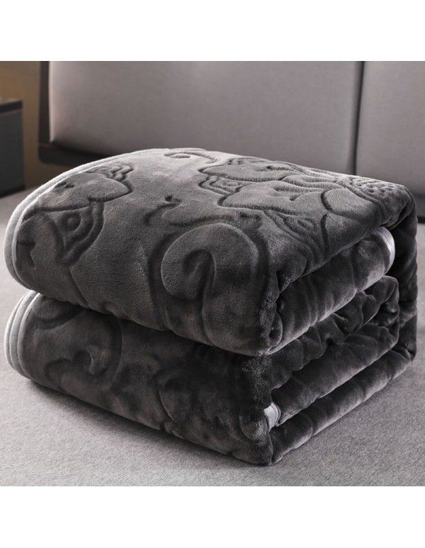 Coral blanket thickened flannel blanket cover blanket double sided blanket student nap sheet double bed sheet