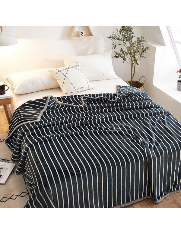 Cross border thickened marten wool blanket Autumn and winter thickened single cover blanket Double printed bed sheet blanket Wholesale by manufacturers