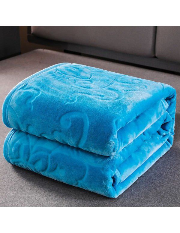 Coral blanket thickened flannel blanket cover blanket double sided blanket student nap sheet double bed sheet