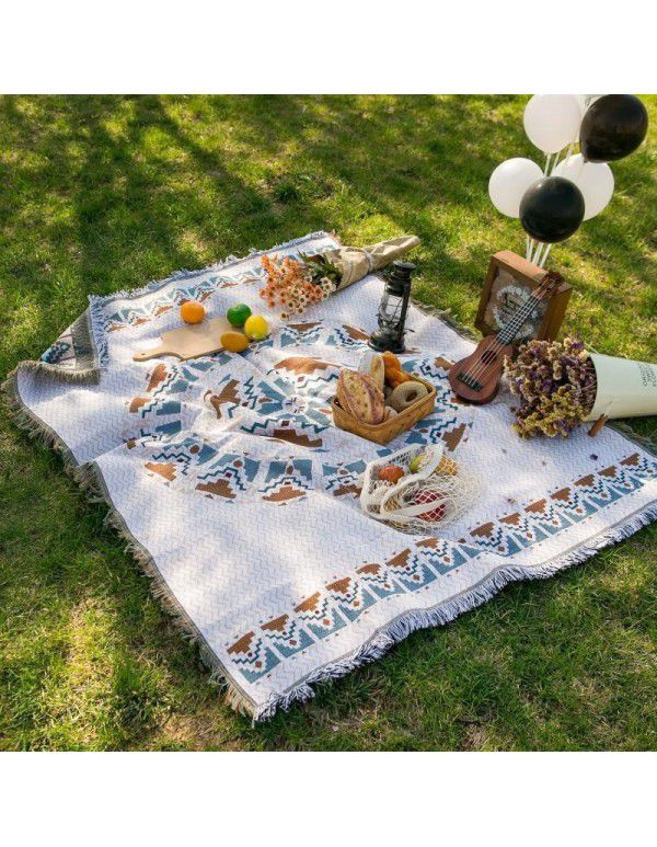 Picnic Blanket Sucre Outdoor Camping Blanket Sofa Blanket Full Cover Multi functional Blanket Bohemian Blanket 