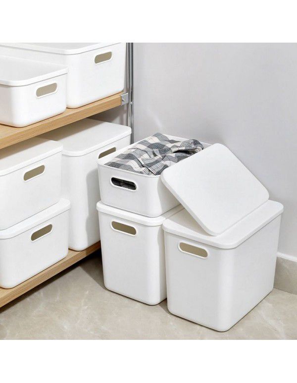 Storage box wholesale storage box office desktop dust-proof finishing box wardrobe living room kitchen storage box