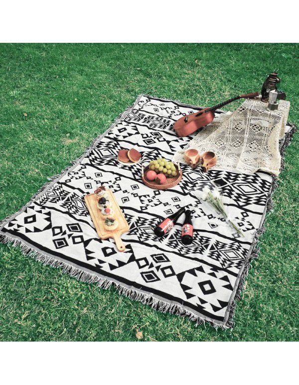 Picnic Blanket Sucre Outdoor Camping Blanket Sofa Blanket Full Cover Multi functional Blanket Bohemian Blanket 