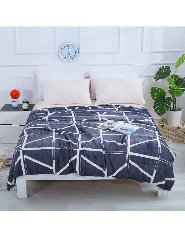 Winter thin flannel blanket coral blanket sub sheet air conditioner nap blanket cover blanket gift blanket office