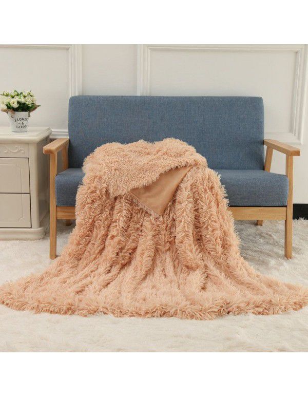 Small blanket Amazon foreign trade double layer nap blanket autumn and winter children's gift blanket plush blanket wholesale