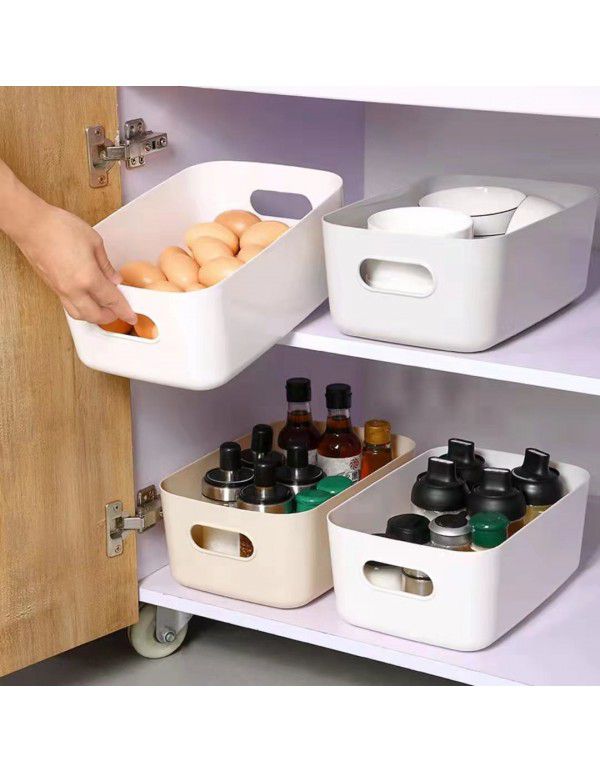 Desktop storage box Cosmetics sundries storage and sorting box Japanese household kitchen storage box Snack storage basket