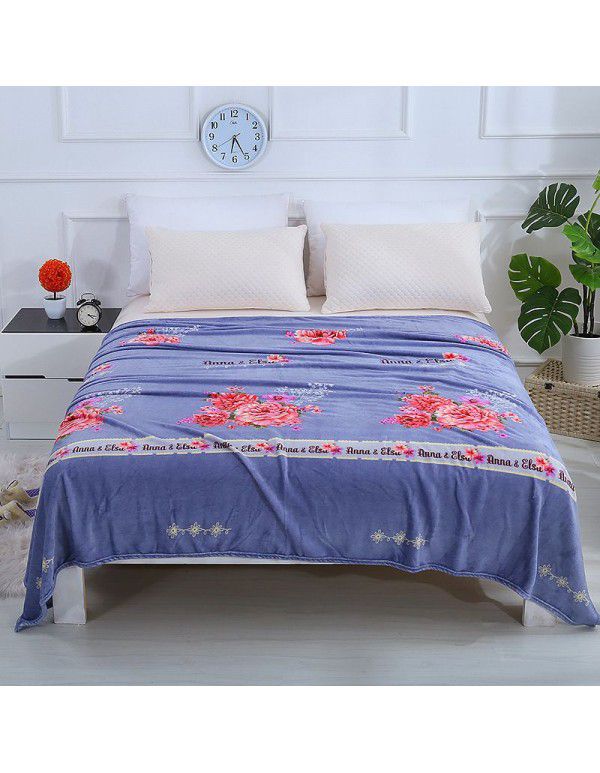 Winter thin flannel blanket coral blanket sub sheet air conditioner nap blanket cover blanket gift blanket office