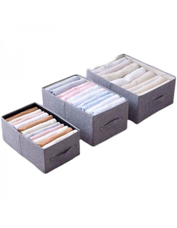 Household trousers, clothes, storage box, organizer recommends thickened cotton and linen resistant cloth art box, toy folding storage box