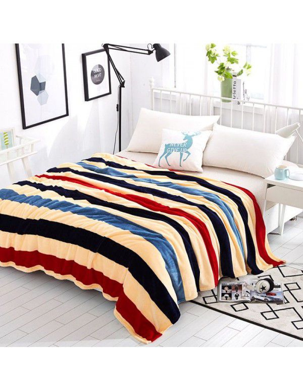 Winter thin flannel blanket coral blanket sub sheet air conditioner nap blanket cover blanket gift blanket office