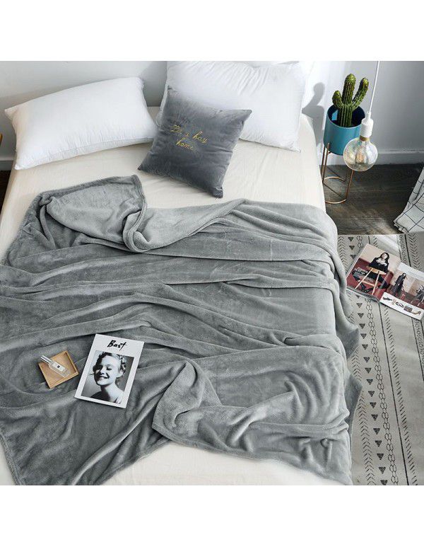 Coral blanket thickened flannel blanket quilt single towel blanket raschel coral blanket bed sheet