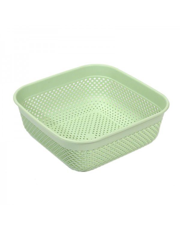 Plastic drain basket Desktop storage basket Multi specification vegetable and fruit kitchen storage basket Vegetable washing basket wholesale